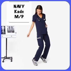 FIGS (M/P) Navy KADE scrub pants • Medium Petite